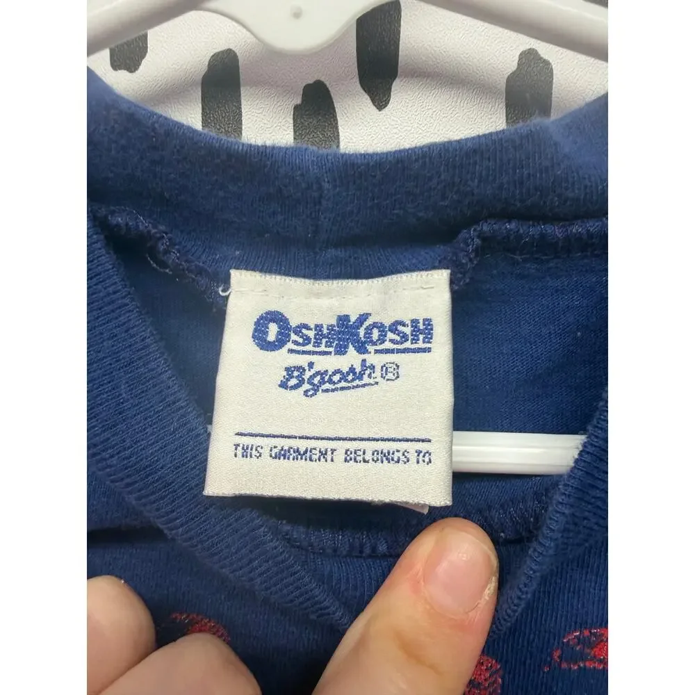 Vintage OshKosh Baseball League Shirt 2T boys tee y2k